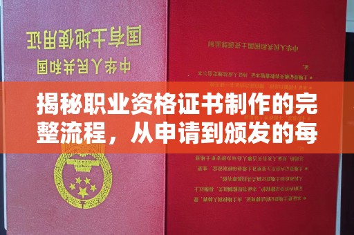 崇仁揭秘职业资格证书制作的完整流程，从申请到颁发的每一步