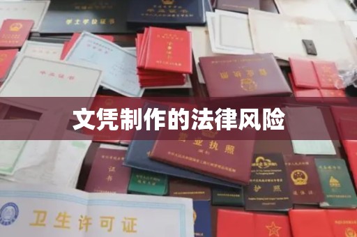 崇仁文凭制作的法律风险