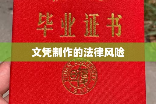 崇仁文凭制作的法律风险