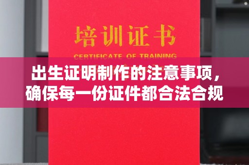 崇仁出生证明制作的注意事项，确保每一份证件都合法合规